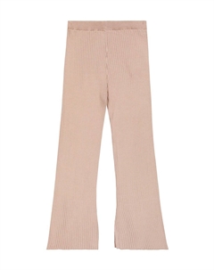 Трикотажные брюки в рубчик из хлопка, нейтральный Brunello cucinelli