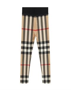 Леггинсы в винтажную клетку, бежевый Burberry