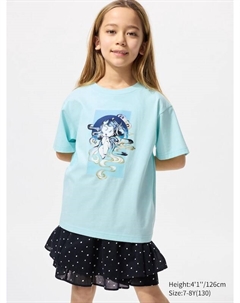 Футболка с графическим принтом Pop mart ut, зеленый Uniqlo