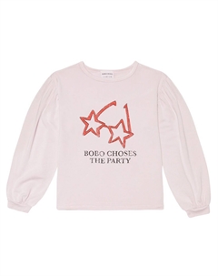 Топ с принтом Star Glasses, розовый Bobo choses