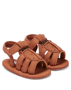 Детские кожаные сандалии Тути, коричневый Donsje