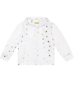 Худи из эластичного джерси с принтом, серый Golden goose