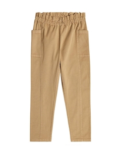 Брюки Tiche из хлопкового твила, бежевый Bonpoint