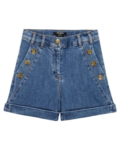 Джинсовые шорты, синий Balmain
