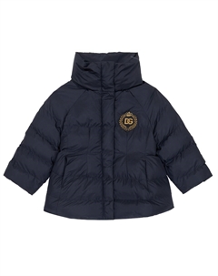 Пуховик с логотипом Dolce&Gabbana, синий Dolce&gabbana