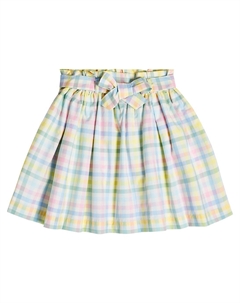 Клетчатая юбка Tuie из хлопка, разноцветный Bonpoint