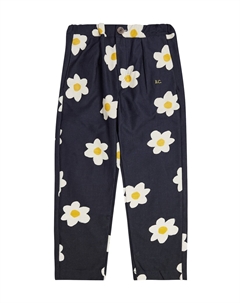 Брюки из хлопка с цветочным принтом, синий Bobo choses