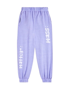 Хлопковые спортивные штаны с принтом, фиолетовый Jelly mallow
