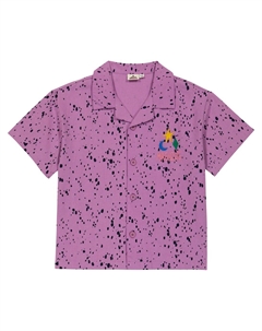 Рубашка из хлопка с принтом, фиолетовый Jelly mallow
