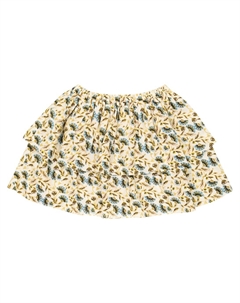 Юбка из хлопка с цветочным принтом, разноцветный Bonpoint