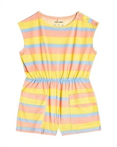 Хлопковый комбинезон в полоску, разноцветный Mini rodini