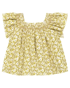 Блузка Carlie с цветочным принтом, желтый Bonpoint