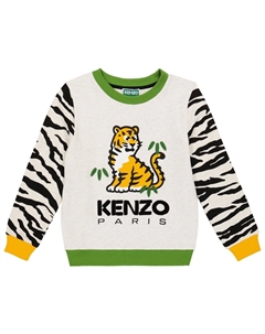 Толстовка из хлопка с принтом, бежевый Kenzo