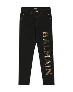 Брюки из смесового хлопка с логотипом, разноцветный Balmain