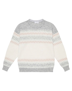 Свитер из мохера и шерсти, бежевый Brunello cucinelli