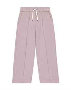 Спортивные штаны из хлопкового джерси, фиолетовый Brunello cucinelli