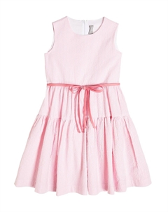 Хлопковое платье в полоску, розовый Il gufo