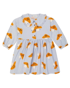 Платье из хлопка с принтом, синий Bobo choses