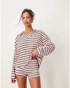Короткие шорты micro в розовую полоску Asos design