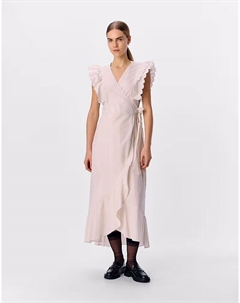 Платье-обертка цвета белого песка Object