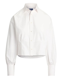 Укороченная рубашка, белый Polo ralph lauren