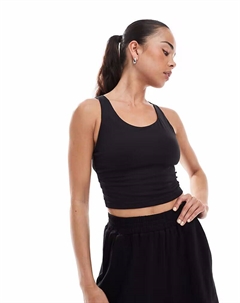 Performance all me майка-бюстгальтер средней поддержки черного цвета Adidas