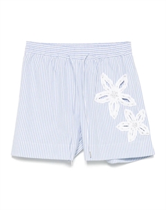 Полосатые шорты с цветочным узором, синий Sandro