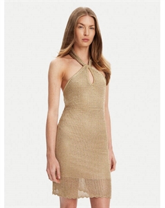 Облегающее трикотажное платье W5YK34 Z24F0, золотой Guess