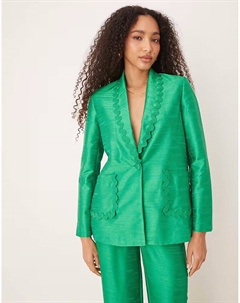 New Scallop блейзер зеленого цвета Scalpers