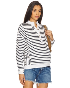 Полосатая кофта для кормления dakota, navy stripe Hatch