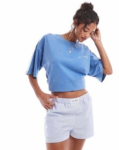 Боксеры-шорты с логотипом в синюю полоску 4th & reckless