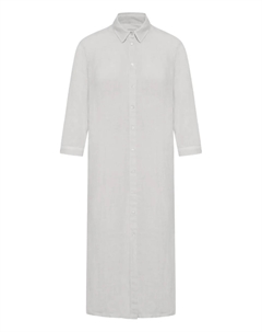 Платье-рубашка из льна, белый 120% lino