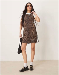 Джинсовое платье с леопардовым принтом - МУЛЬТИ Adidas originals