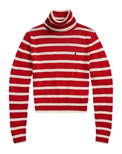 Полосатая водолазка, красный Polo ralph lauren