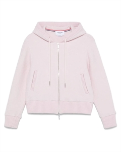 Шерстяное худи на молнии, розовый Thom browne
