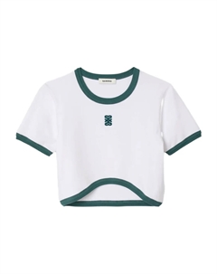 Двухцветная футболка, белый Sandro