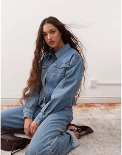 Пиджак, приталенный, средней степени стирки, в комплекте Collusion