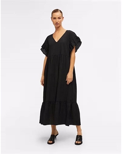 Платье-миди черного цвета Object
