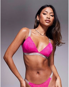 Спортивный кружевной бюстгальтер coord розового цвета Hugo red