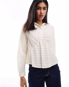 - Мило - Рубашка цвета экрю с кантом Scalpers