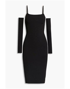 Платье-трансформер в рубчик, черный Alice+olivia