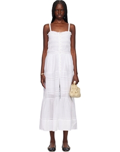 Белое божественное макси-платье Etoile Isabel marant