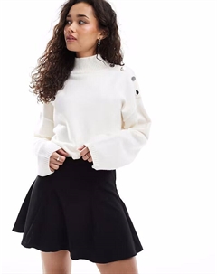 Мини-юбка годе черного цвета Asos design