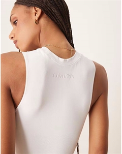 Бесшовный боди Shapewear белого цвета Calvin klein
