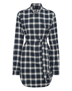 Платье-рубашка в клетку, синий Dsquared2