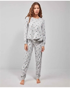 Длинная женская пижама Bugs Bunny, серый Gisela