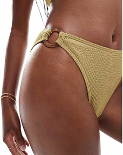 Плавки бикини с кольцом Palmero спереди в цвете светло-шалфейный 4th & reckless