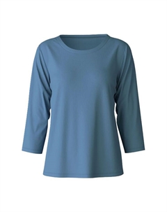 Верх пижамы хлопок, синий Calida