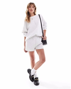 Спортивные шорты серого меланжевого цвета со стежкой, комплект Asos design