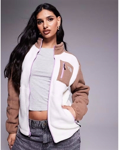 Флисовая кофта North Face Yumiori Full Zip белого и синего цвета The north face